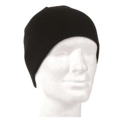 Bonnet Mil-Tec en polyacrylique tricot&eacute; maille serr&eacute;e &agrave; coupe ajust&eacute;e Noir