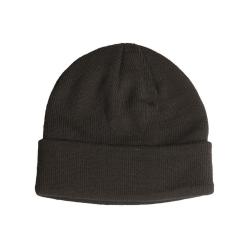 Bonnet Mil-Tec maille fine polyacrylique 100 % &agrave; revers roulott&eacute; ajustable Noir