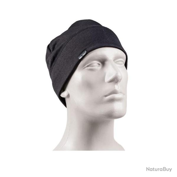 Bonnet polaire Mil-Tec Army Beanie Soft polyester 160 g/m� avec doublure douce taille unique Noir - 