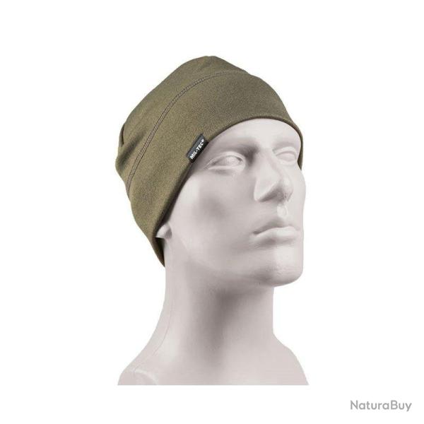 Bonnet polaire Mil-Tec Army Beanie Soft polyester 160 g/m� avec doublure douce taille unique Vert Ol