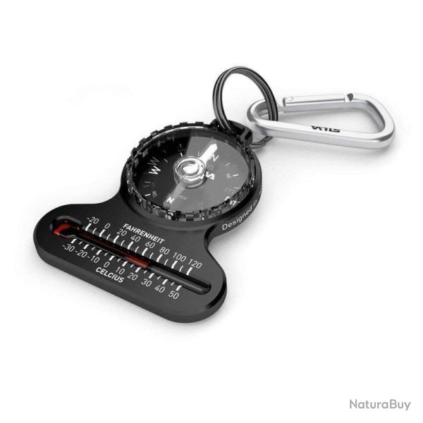 Boussole Silva Carabiner 10 Noir