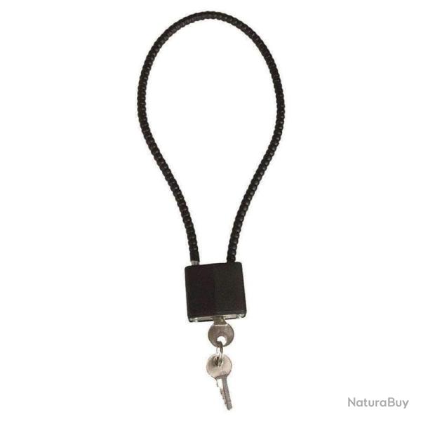 Cadenas Mil-Tec � c�ble acier gain� thermoplastique longueur de c�ble 20 cm Autre 38 cm