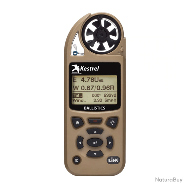 Calculateur de tir Kestrel 5700 Ballistics avec LiNK et solveur balistique G1/G7 Coyote