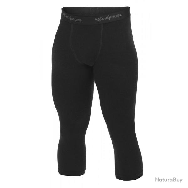 Cale�on long 3/4 Woolpower long Johns M's Lite Noir - S