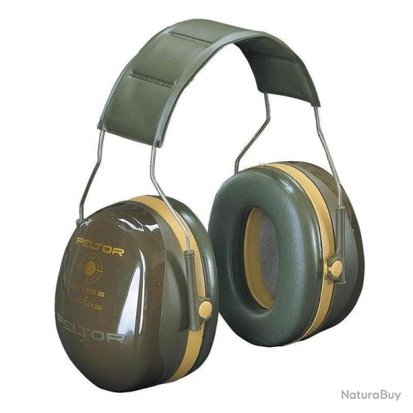 Casque anti-bruit 3M� PELTOR� Bull's Eye III [SNR : 34 dB / HML : H=35 M=32 L=24] Vert olive