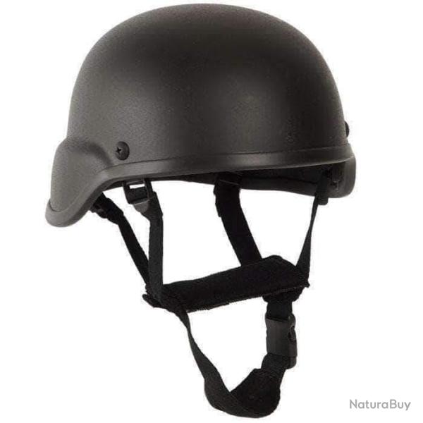 Casque d'entra�nement et airsoft Mil-Tec MICH non balistique Noir - S - M