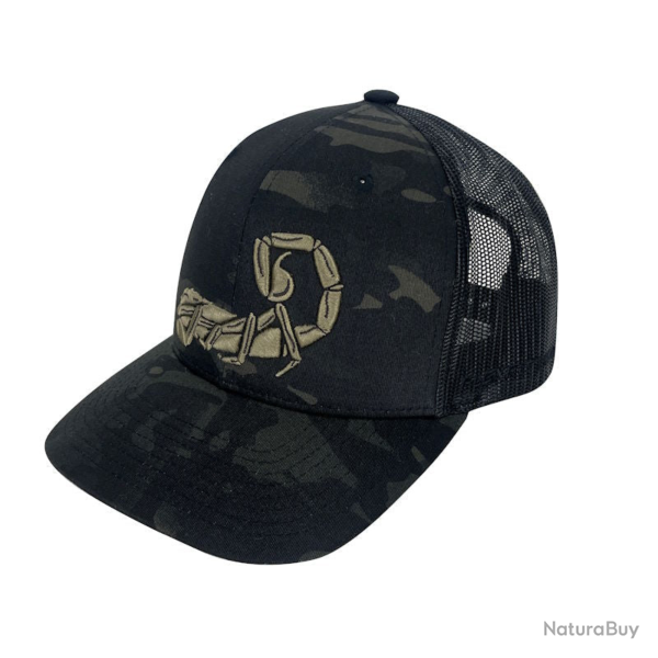 Casquette Agilite Trucker Scorpion Multicam Noir