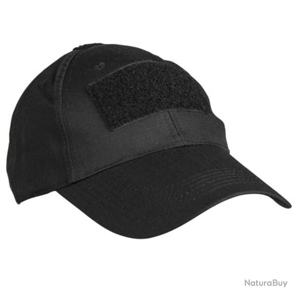 Casquette Mil-Tec Tactical 65 % polyester 35 % coton avec trois surfaces auto-agrippantes et boucle 