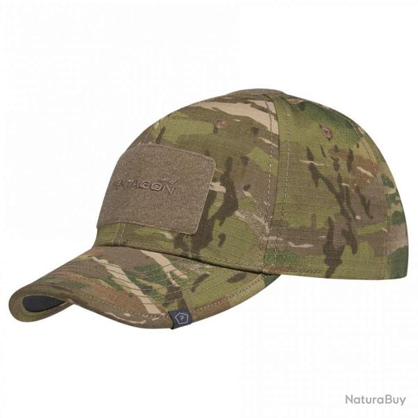 Casquette tactique Pentagon Tactical 2.0 en ripstop 6 panneaux � emplacements auto-agrippants Multic