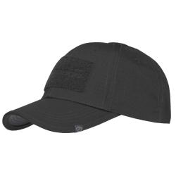 Casquette tactique Pentagon Tactical 2.0 en ripstop 6 panneaux &agrave; emplacements auto-agrippants Noir -