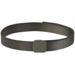 Ceinture Mil-Tec Elastic Quick Release nylon 3,8 cm &times; 130 cm avec boucle YKK plastique Vert olive
