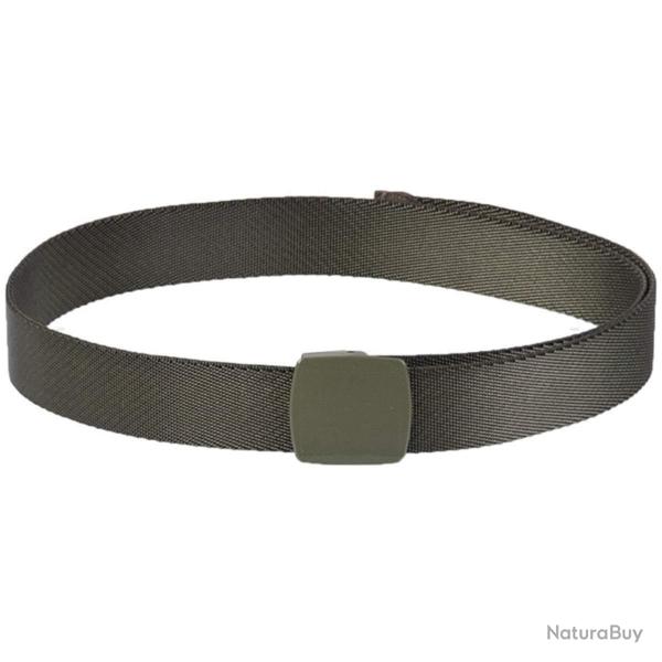 Ceinture Mil-Tec Elastic Quick Release nylon 3,8 cm � 130 cm avec boucle YKK plastique Vert olive