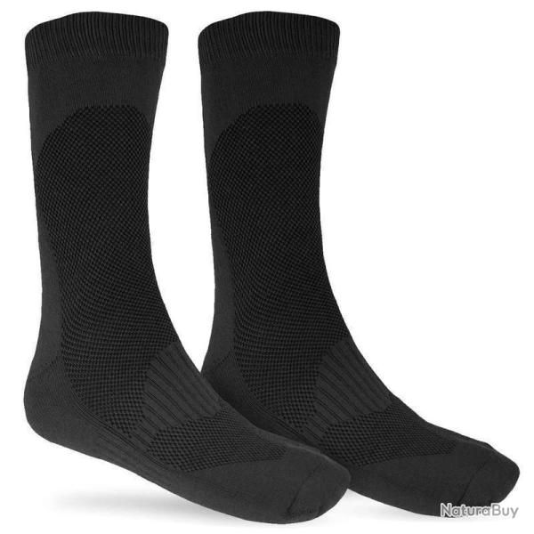 Chaussettes techniques Mil-Tec Coolmax tige haute pour chaussures montantes Noir - 42 - 43 EU