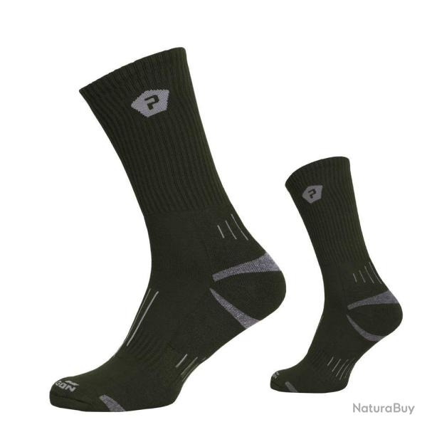 Chaussettes techniques Pentagon Iris Coolmax mi-hautes anti-bact�riennes � s�chage rapide Noir - 39 