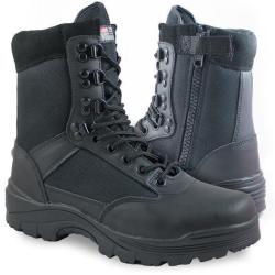 Chaussures d'intervention Mil-Tec &agrave; fermeture &eacute;clair YKK avec doublure Thinsulate� et 9 oeillets Spe
