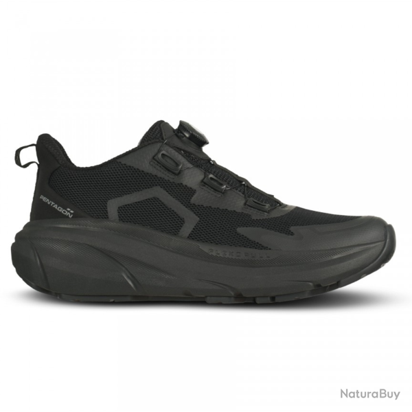 Chaussures de service Pentagon Invictus Field Trainers � serrage Fitgo semelle EVA respirantes Noir 