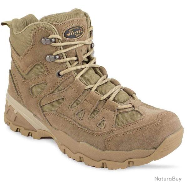 Chaussures Mil-Tec Squad 5" (tige mid 12,7 cm) en daim et polyester Coyote - 46 EU / 12 UK