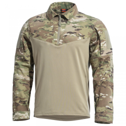 Chemise de combat UBAS Pentagon Ranger en ripstop extensible coudes renforc&eacute;s poches de manche Multi