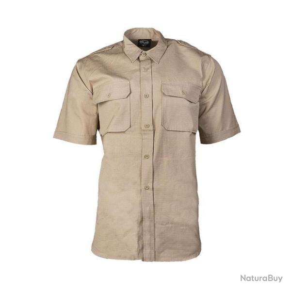 Chemise Mil Tec Tropical demi manche en coton Ripstop Beige