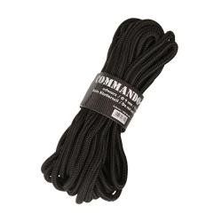 Corde Mil-Tec Commando polypropyl&egrave;ne diam&egrave;tre 5 mm rouleau de 15 m (non certifi&eacute;e escalade) Noir - &Oslash;