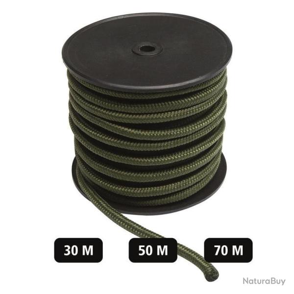 Corde utilitaire Mil-Tec Commando 5 mm � 70 m (charge 100 kg, non escalade) Vert 9 mm / 30 m