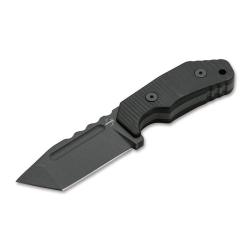 Couteau &agrave; lame fixe Boker Plus Little Dvalin Black Tanto Noir