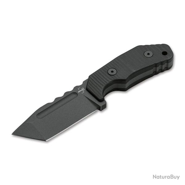 Couteau � lame fixe Boker Plus Little Dvalin Black Tanto Noir