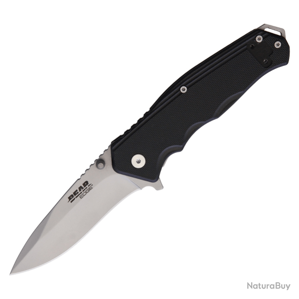 Couteau pliant Bear Edge SIDELINER Linerlock BLACK G10 Noir