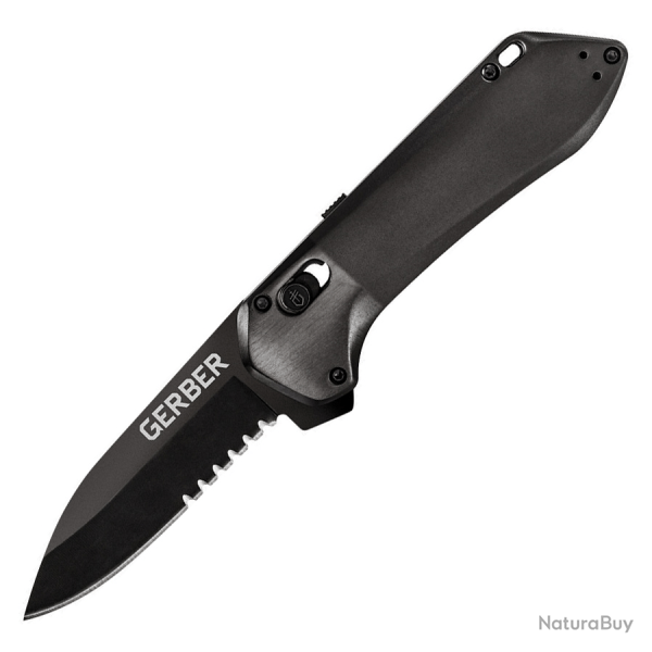 Couteau pliant Gerber Highbrow Pivot Lock A/O Black Noir