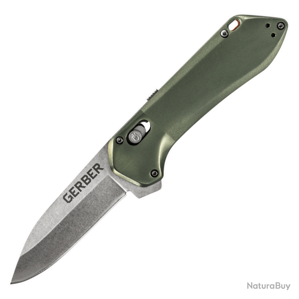 Couteau pliant Gerber Highbrow Pivot Lock A/O Green Vert olive