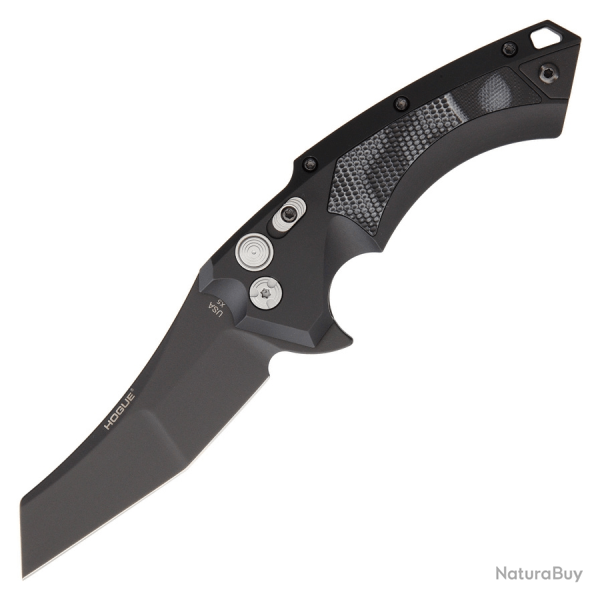 Couteau pliant Hogue X5 Button Lock Wharncliffe Noir