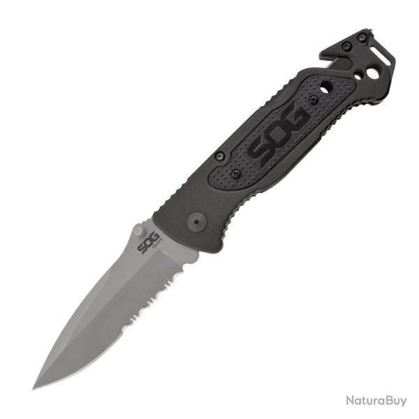 Couteau pliant SOG Escape Bead Blast Noir