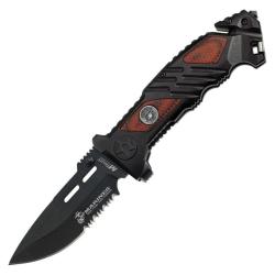 Couteau pliant US Marine Corps RESCUE Linerlock A/O 1023WD Noir