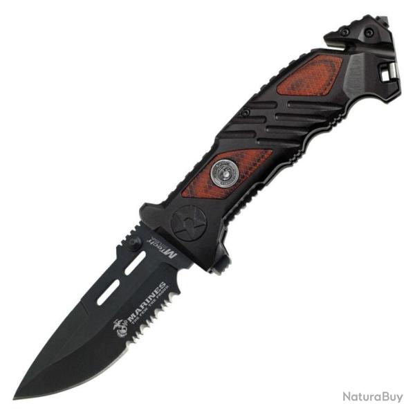 Couteau pliant US Marine Corps RESCUE Linerlock A/O 1023WD Noir