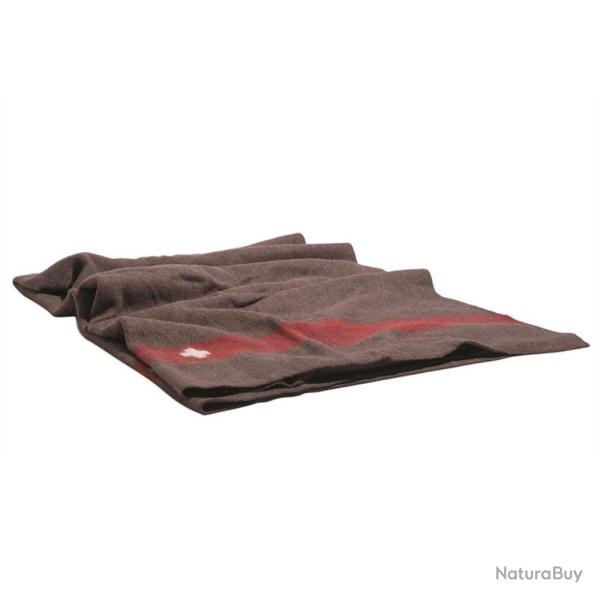 Couverture Mil-Tec type suisse en laine 100 % copie de la couverture militaire originale Gris