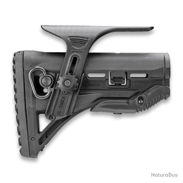Crosse � absorption de recul FAB Defense GL-SHOCK CP avec appui-joue et rails Picatinny pour AR15/M4