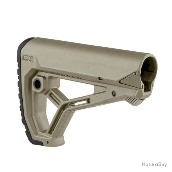 Crosse FAB Defense GL-CORE � appui-joue r�glable pour AR15/M4 (tubes Mil-Spec et commerciaux) Coyote