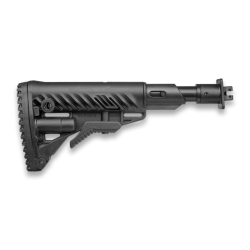 Crosse pliante amortissante FAB Defense M4-VEPR SB &agrave; adaptateur m&eacute;tal pour VEPR 12 et 7.62 Noir