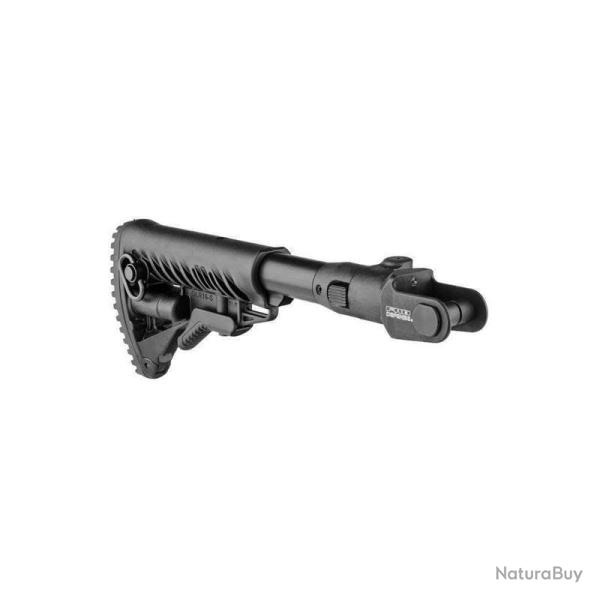 Crosse pliante FAB Defense M4-AKMS P type M4 6 positions pour AKMS � bo�tier embouti Noir
