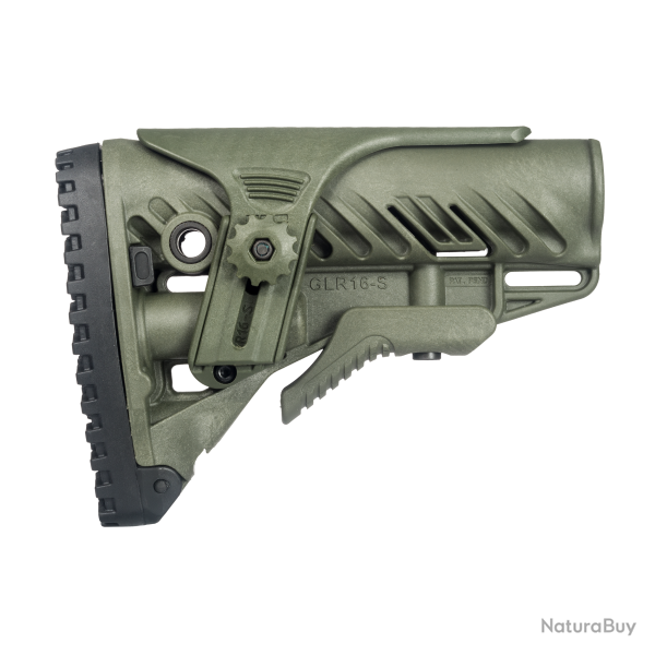 Crosse r�tractable FAB Defense GLR-16 CP avec appui-joue r�glable pour AR15/M4/HK416 Vert olive