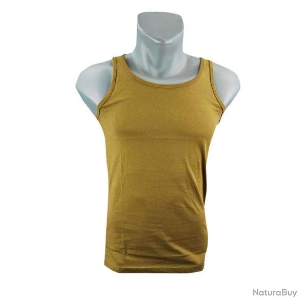 D�bardeur Mil Tec coton single jersey 145 g m� pour sport et sous couche estivale Coyote