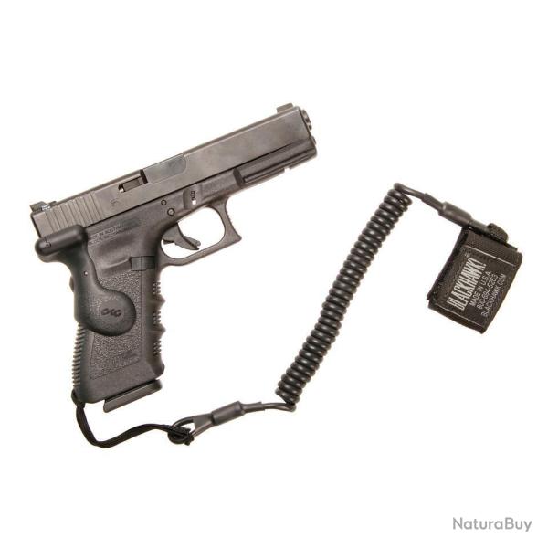 Dragonne Blackhawk PA avec mousqueton Noir