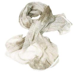 &Eacute;charpe filet de dissimulation Mil-Tec Barracuda polyester 190 &times; 90 cm Blanc