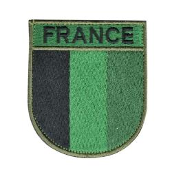 Ecusson France Brod&eacute; Vert
