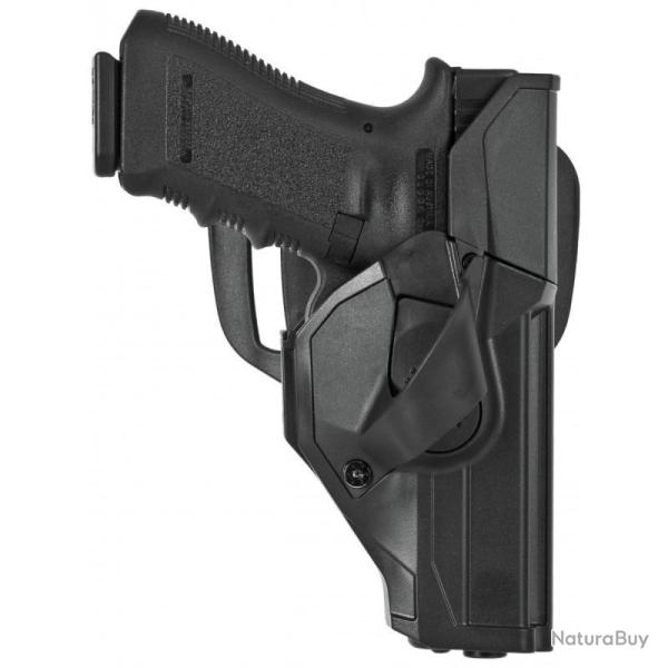 Etui Vega Holster CAMA Duty Noir Glock 17/18/22/31/37 Droitier