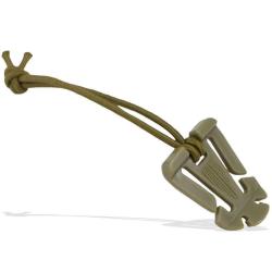 Fixation MOLLE Web Gripper  Bulldog Tactical Gear Coyote &Agrave; l'unit&eacute;