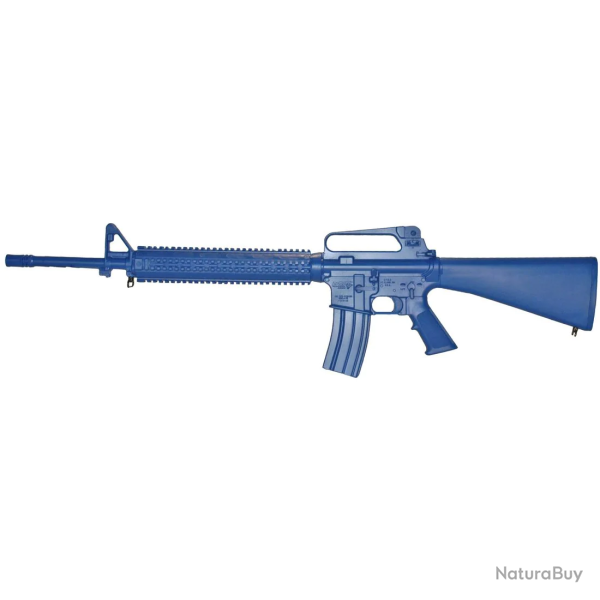 Fusil d'entra�nement Blueguns AR15 A2 avec rail Bleu AR15 A2 + Rail Poids factice