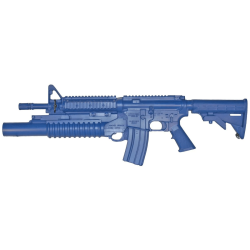Fusil d'entra&icirc;nement Blueguns AR15 Flat Top Closed Stock / Rail / M203 Bleu