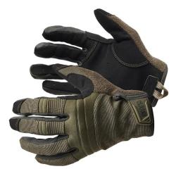 Gants 5.11 Tactical Competition Shooting 2.0 tactiles certifi&eacute;s EN 388 &agrave; doigt d index d&eacute;gag&eacute; Vert R