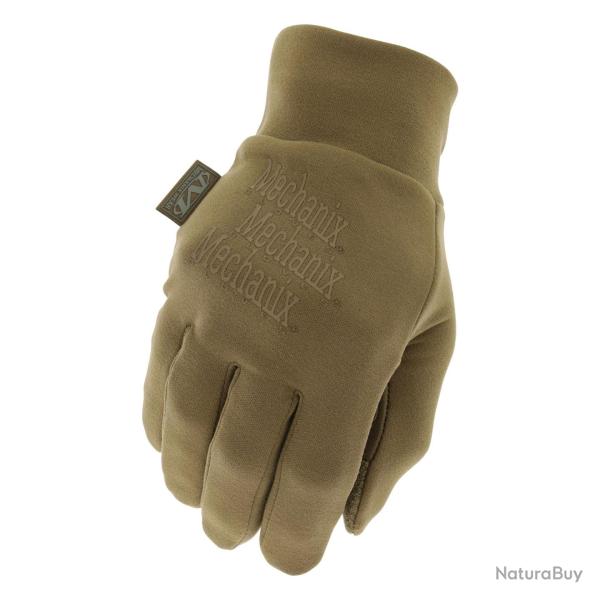 Gants Mechanix Coldwork Base Layer compatibles �cran tactile Coyote